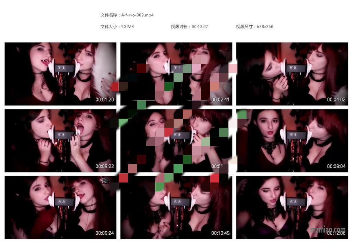 油管Aftynrose舔耳视频43部，外网双人asmr助眠博主
